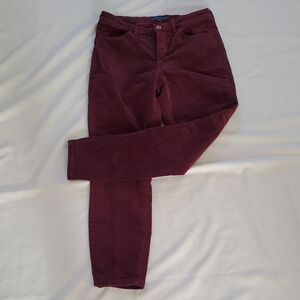Tommy Hilfiger Women's Skinny Jeans - Burgundy Corduroy